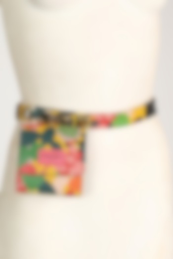 Multi Colored Printed Belt Bag by Papa don't preach by Shubhika Accessories