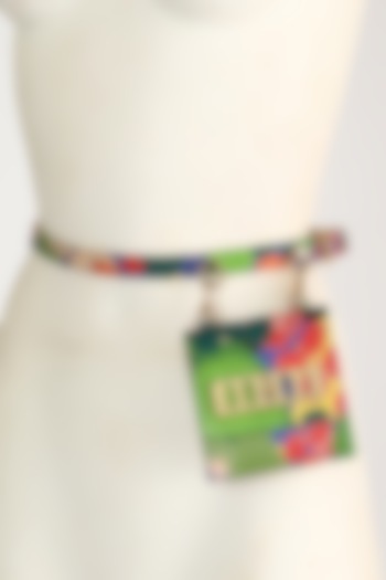 Multi Colored Prophets Song Print Belt Bag by Papa don't preach by Shubhika Accessories