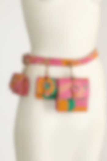 Multi Colored Seas Of Rhye Print Belt Bag by Papa don't preach by Shubhika Accessories