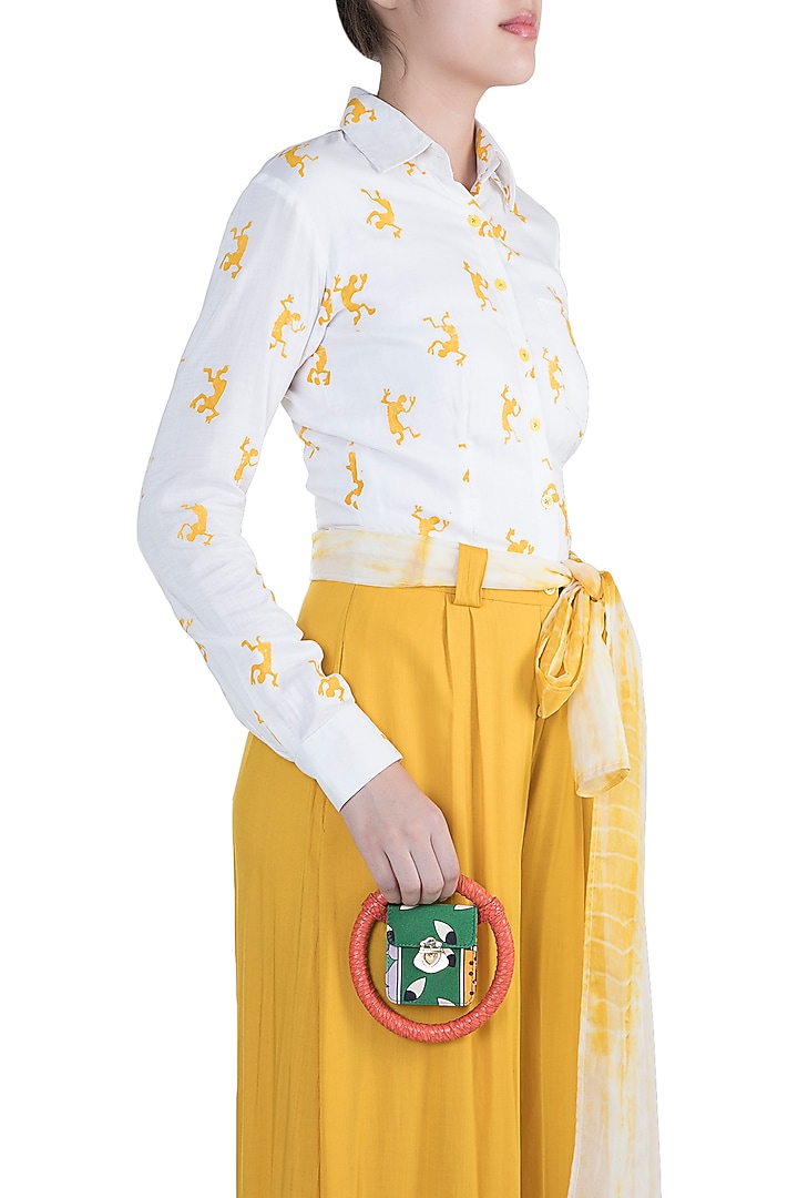 Multi Colored Printed Spidey Bag by Papa don't preach by Shubhika Accessories at Pernia's Pop Up Shop