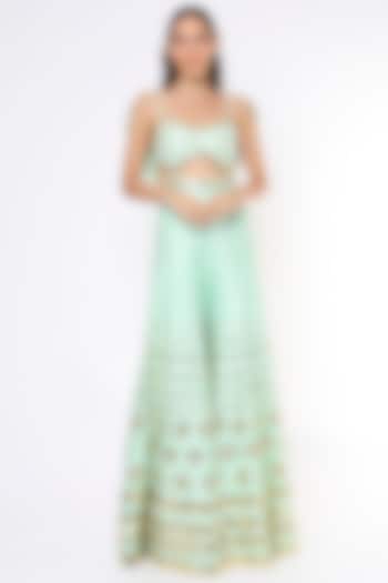 Mint Embellished Jumpsuit by Papa Don't Preach by Shubhika