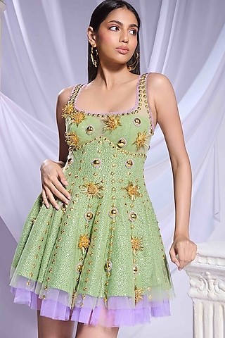 Shop Lime Green Short Frill Dress for Women Online from India's Luxury  Designers 2026
