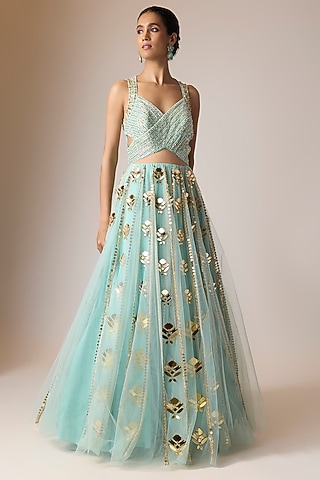 Buy Green Gown For Engagement for Women Online from India's Luxury  Designers 2026