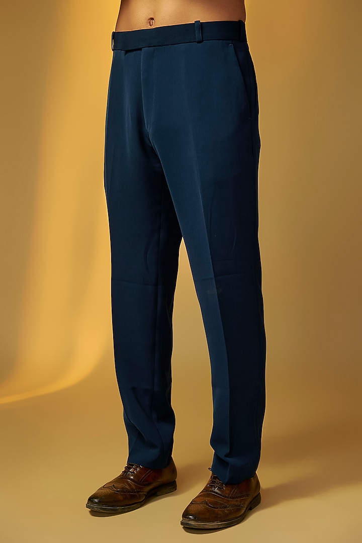 Teal Suiting Cutdana Embroidered Tuxedo Set by PARV DESIGN STUDIO at Pernia's Pop Up Shop