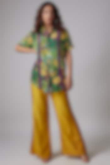 Multi-Colored Crepe Printed Shirt by PDS by Sneha