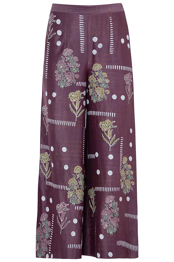 Purple block printed tunic with pants available only at Pernia's Pop Up Shop.