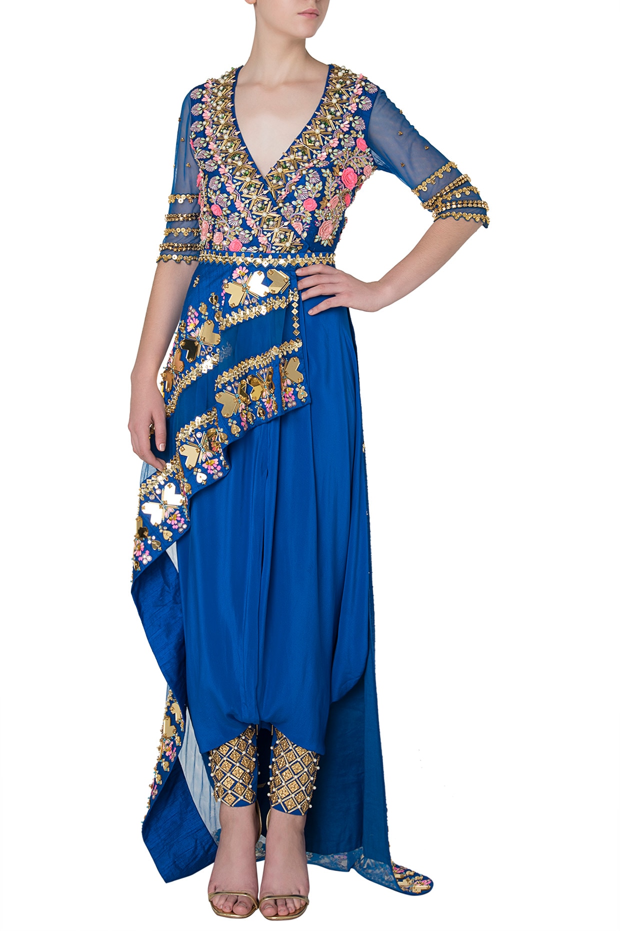 peplum dhoti