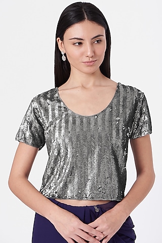 Silver Blouse - Buy Silver Blouse Online Starting at Just ₹256
