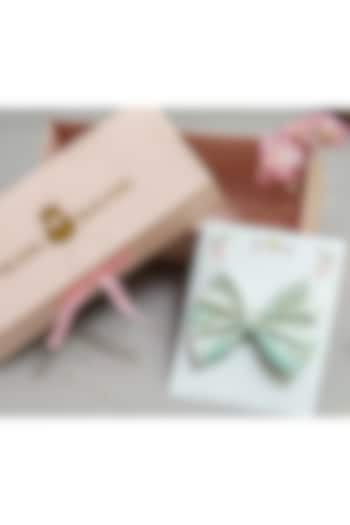 Mint Green Fancy Bow Hair Clip For Girls by PEAR BEAR at Pernia's Pop Up Shop