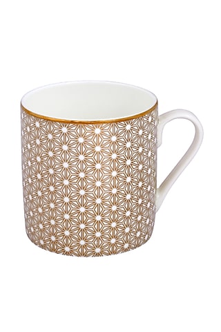 White Pure Gold & Fine Bone China Mug (Set of 4) by Perenne Design