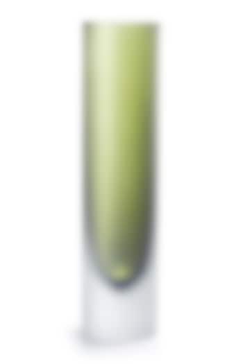Olive Green Cylindrical Vase by Perenne Design