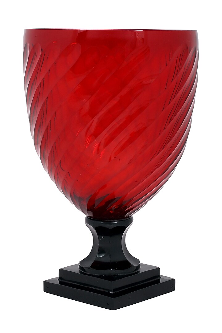 Red Handmade Glass Vase by Perenne Design at Pernia's Pop Up Shop