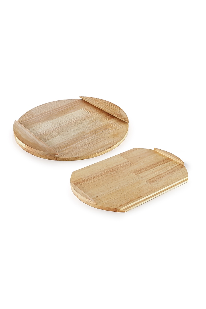 3-In-1 Brown Wooden Tray, Platter & Chopping Board by Perenne Design at Pernia's Pop Up Shop
