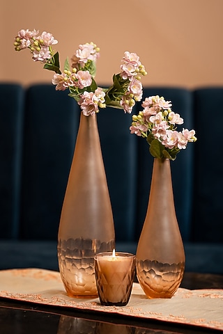 Two-Tone Finished Glass Vase by Perenne Design
