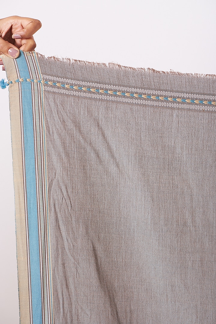 Mehendi Green Cotton Handwoven Festive Saree by Peeli Kothi at Pernia's Pop Up Shop