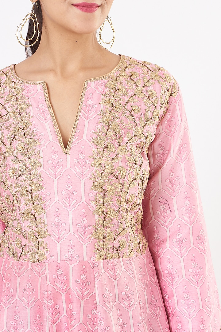 Blush Pink Printed Vacation Dress by Peenacolada at Pernia's Pop Up Shop