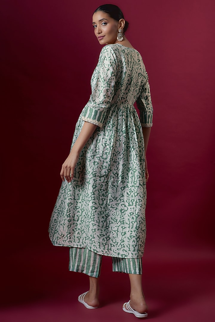 Blue Premium Cotton Kurta Set by Pehnaav at Pernia's Pop Up Shop