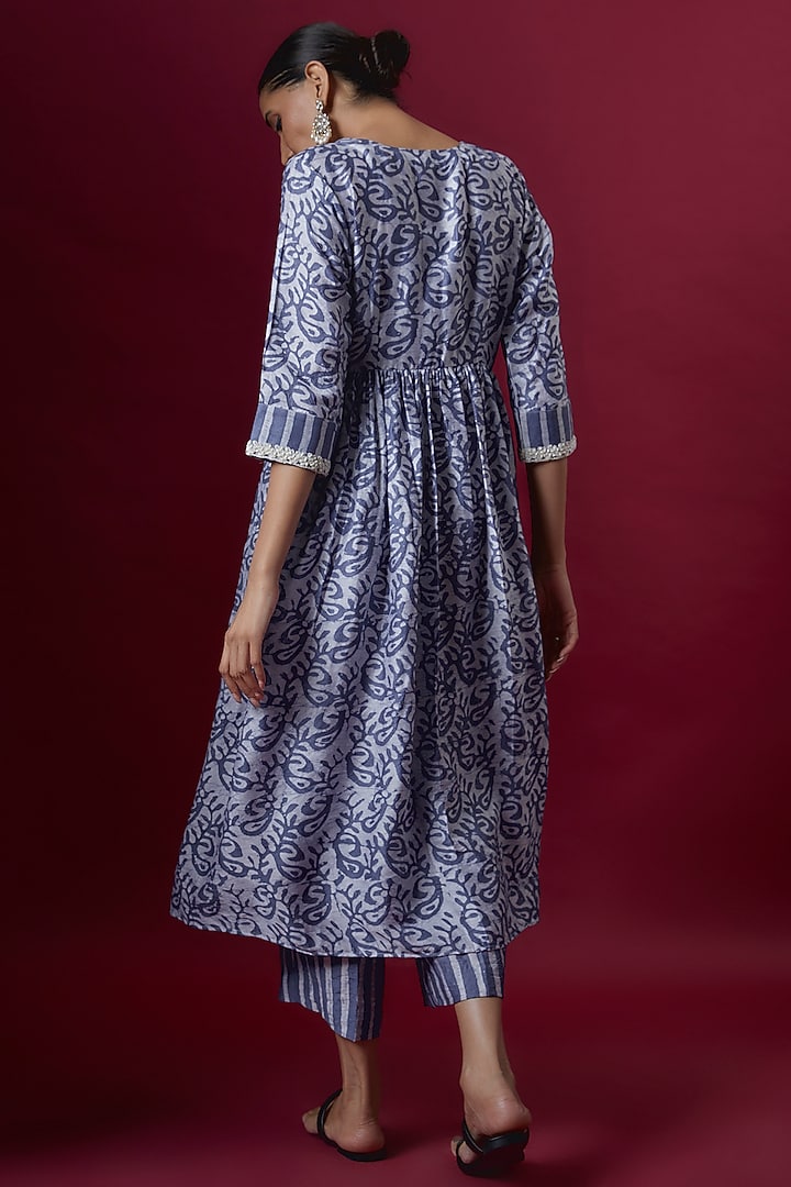 Navy Premium Cotton Kurta Set by Pehnaav at Pernia's Pop Up Shop
