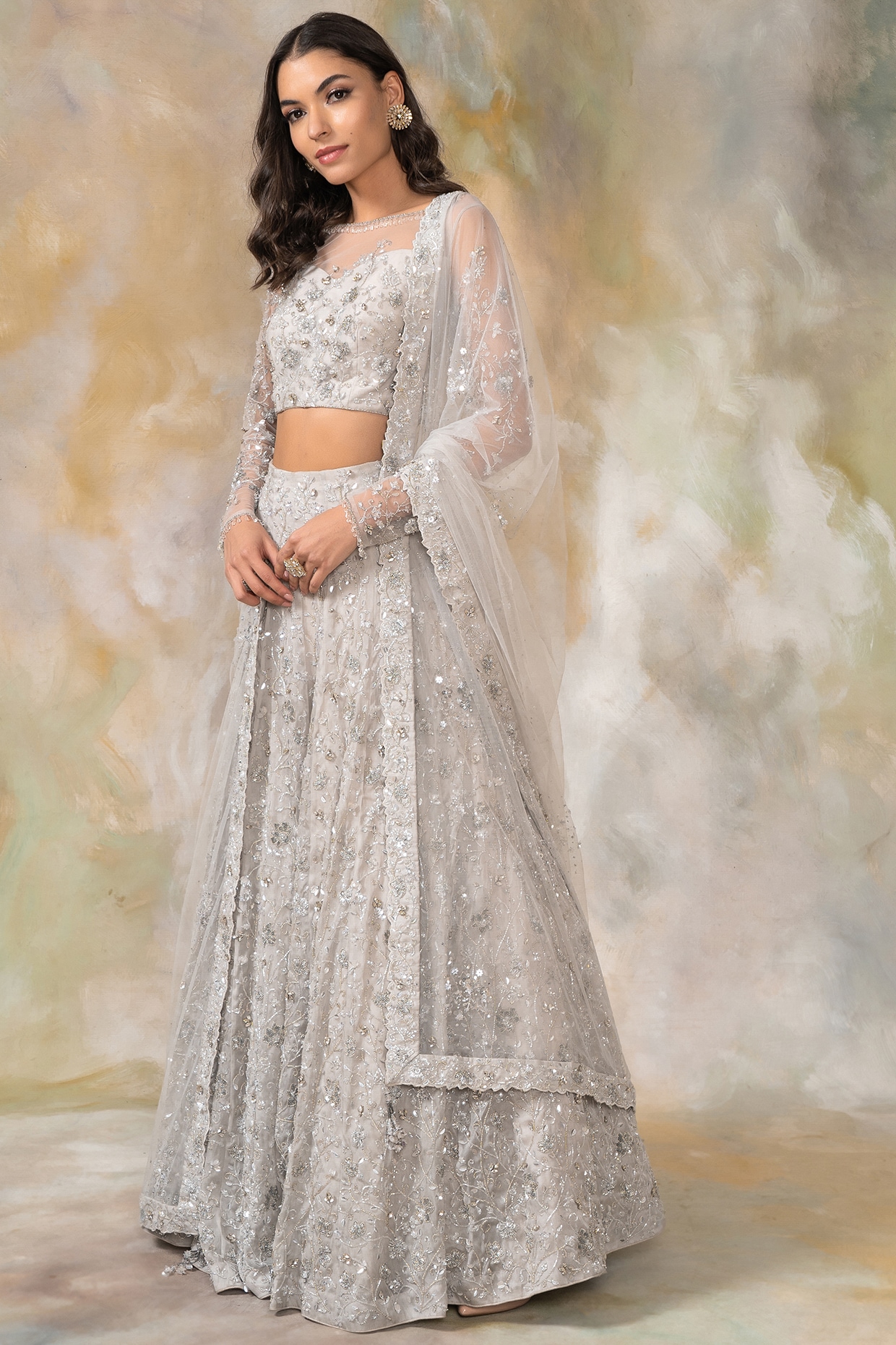 Pooja Sarees in ambala - supplier Ladies Stylish Lehenga, Ladies Stylish  Party Wear Sarees haryana