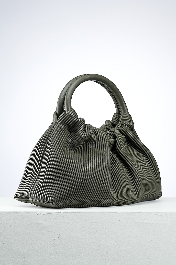 Olive Fine Genuine Leather Handbag by PERONA Accessories at Pernia's Pop Up Shop