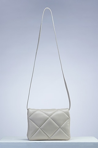 Brinn Cash Bag with Crossbody Chain - White