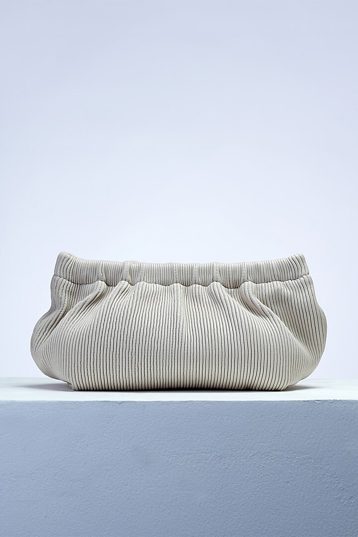Beige Premium Leather Handbag by PERONA Accessories at Pernia's Pop Up Shop
