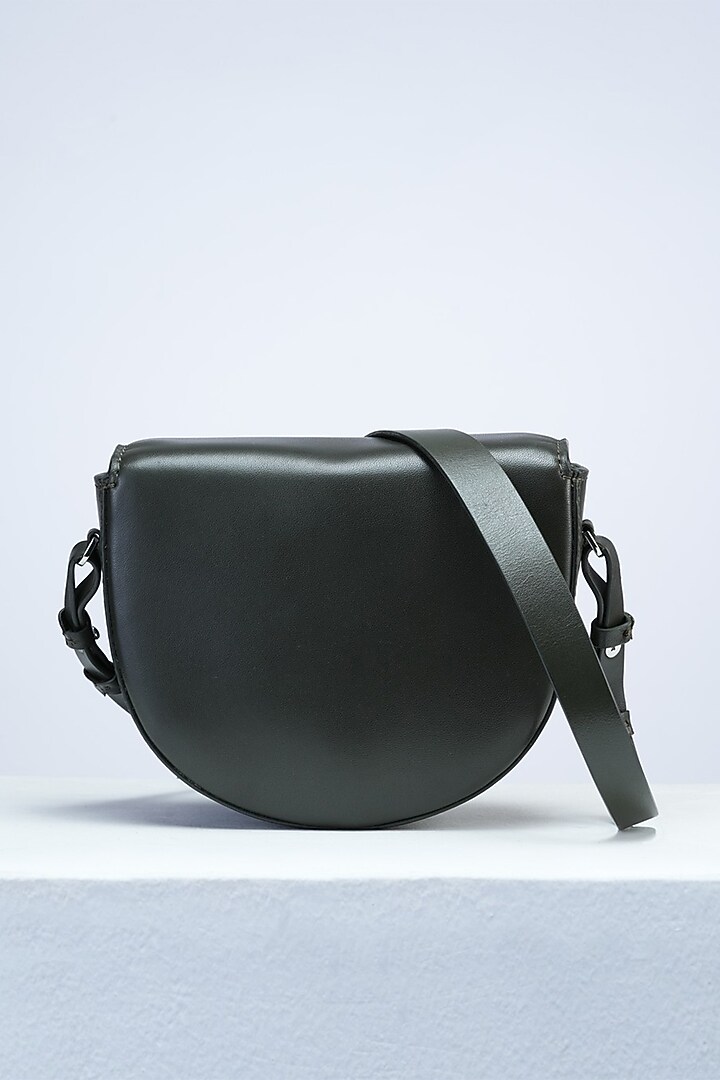 Olive Premium Leather Saddle Bag by PERONA Accessories at Pernia's Pop Up Shop