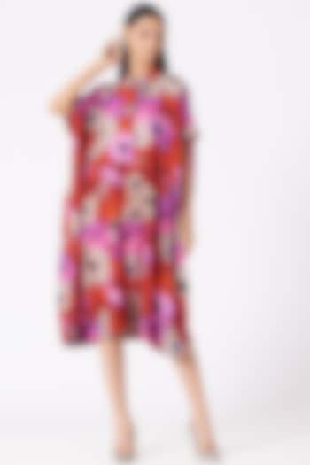 Multi-Colored Floral Printed Dress by Pero