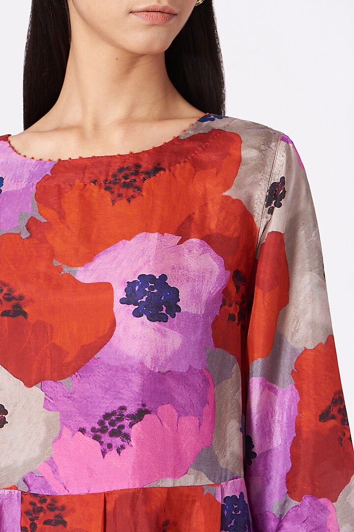 Multi-Colored Printed Handwoven Cocktail Dress by Pero at Pernia's Pop Up Shop