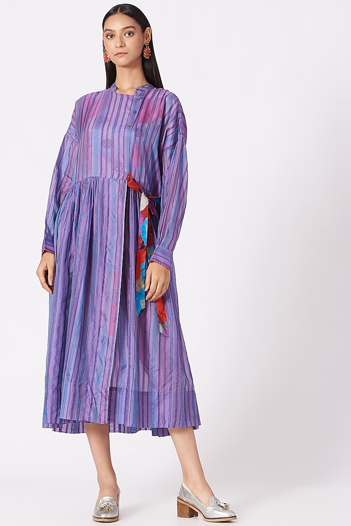 Lavender Striped Dress by Pero