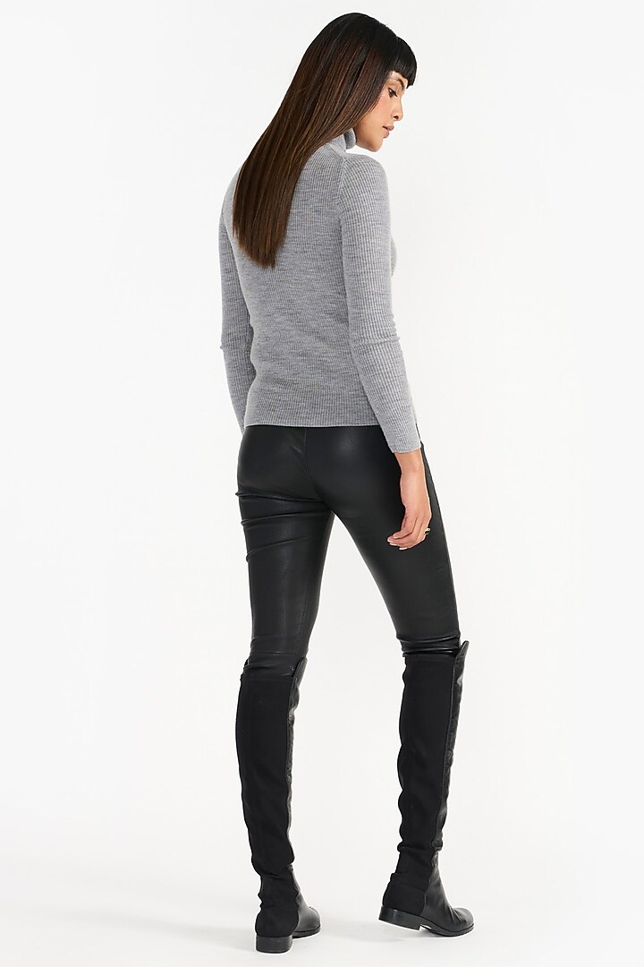 Black Supple Italian Leather Pants by PERONA at Pernia's Pop Up Shop