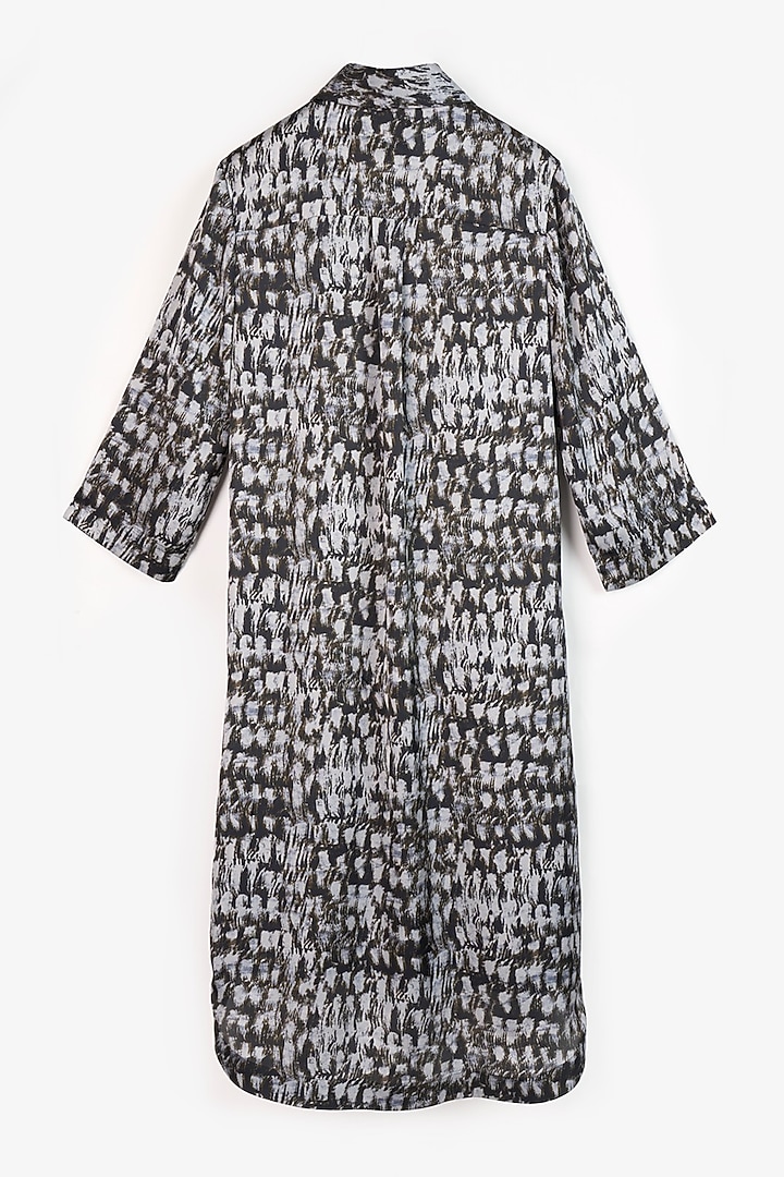 Black Polyester Printed Mini Summer Dress by PERONA at Pernia's Pop Up Shop