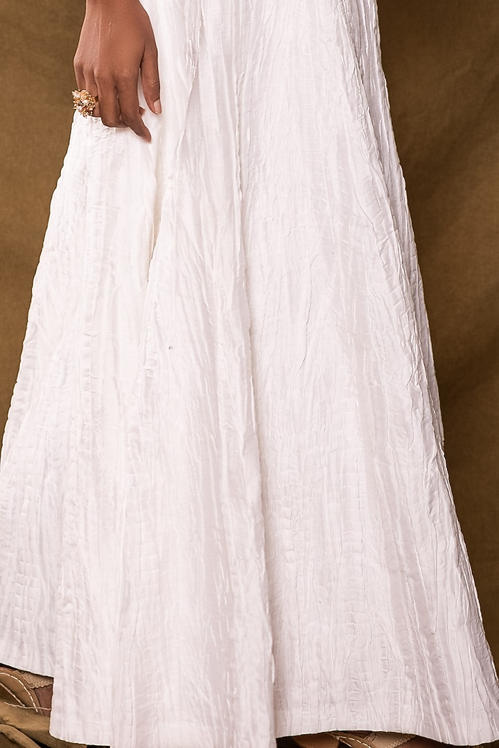 Ivory Hand Embroidered Co-Ord Set by Pesha at Pernia's Pop Up Shop