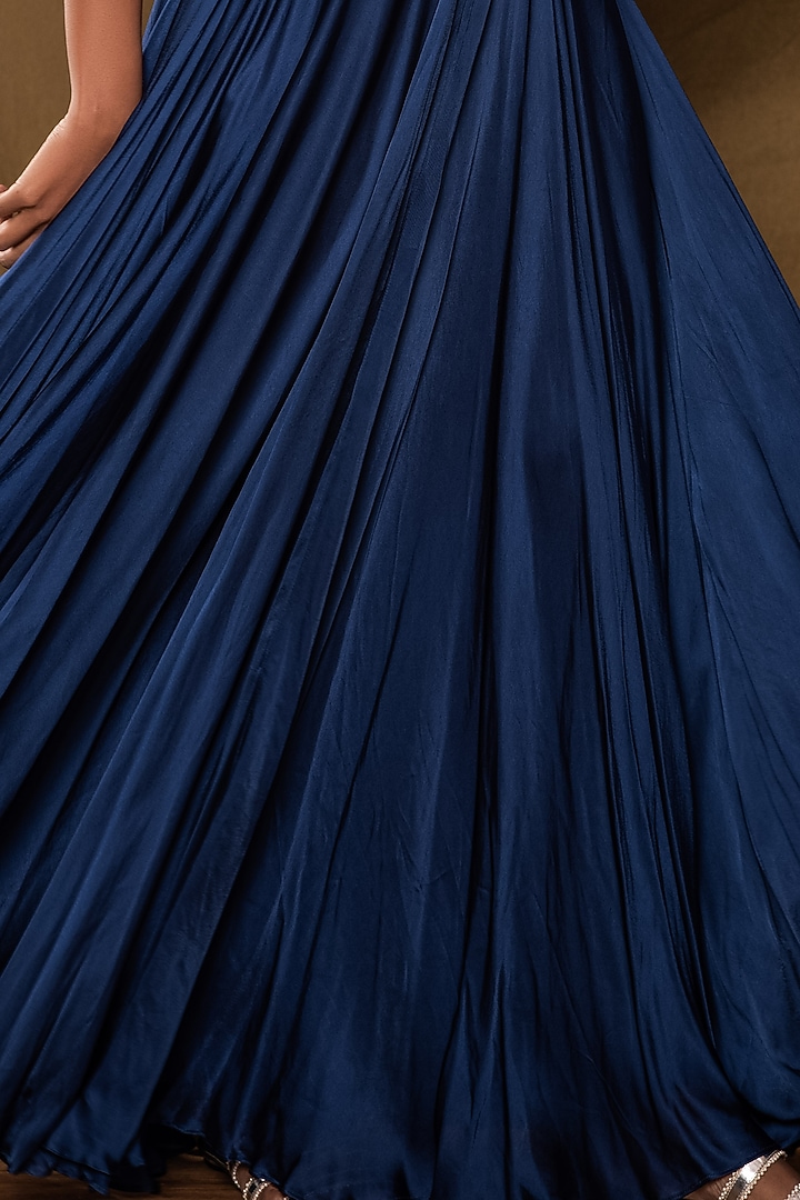 Electric Blue Embroidered Engagement Gown by Pesha at Pernia's Pop Up Shop