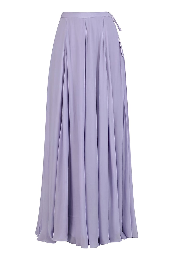 Lavender off shoulder cutwork kurta and sharara set available only at Pernia's Pop Up Shop.