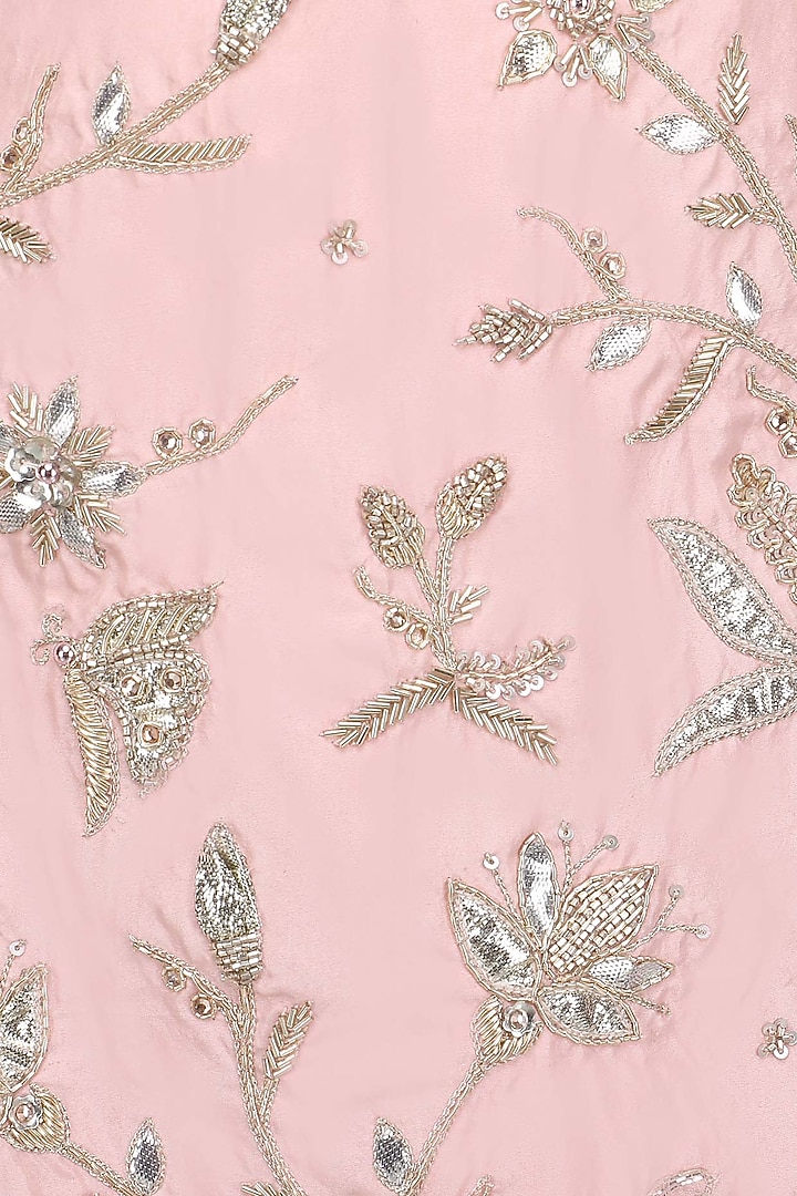 Rose pink gota and dabka embellished sharara set only at Pernia's Pop Up Shop.