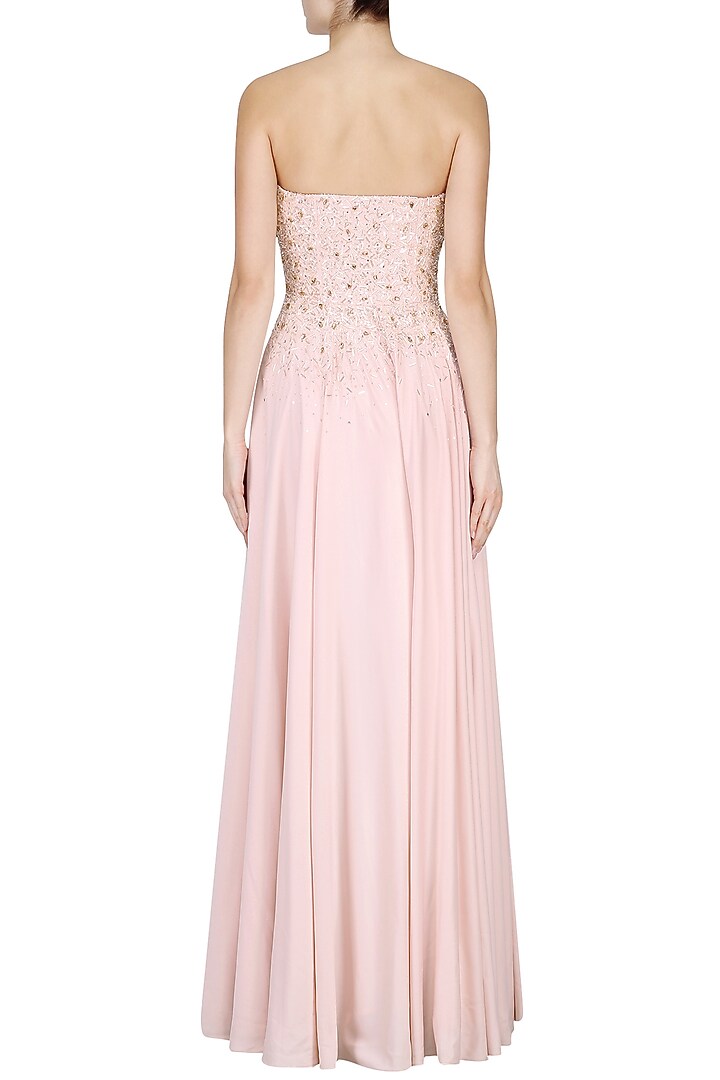 Pink sequins and crystal embellished jumpsuit available only at Pernia's Pop Up Shop.