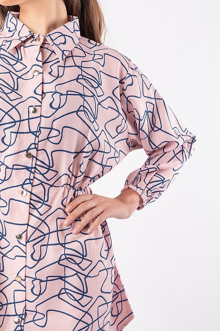 Blush Pink Collared Tunic by Platform 9 at Pernia's Pop Up Shop