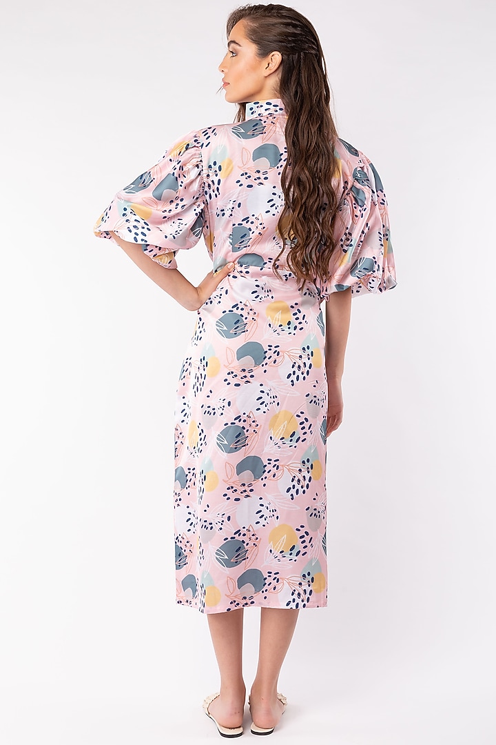 Blush Pink Collared Summer Shirt Dress by Platform 9 at Pernia's Pop Up Shop