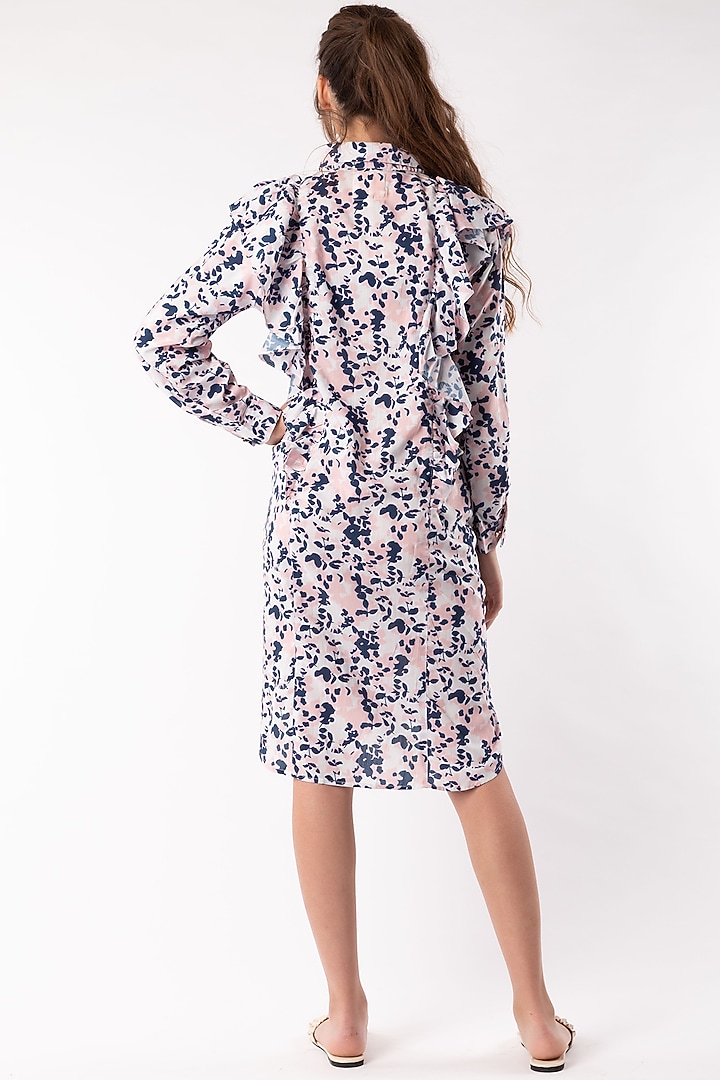 White High-Low Ruffled Tunic by Platform 9 at Pernia's Pop Up Shop