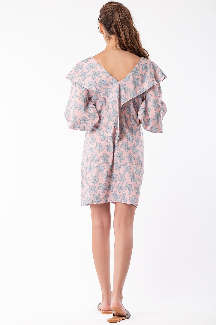 Blush Pink Summer Dress With Bell Sleeves by Platform 9 at Pernia's Pop Up Shop