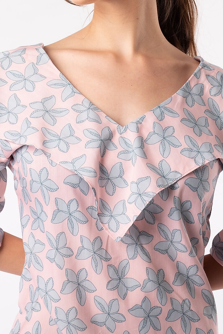 Blush Pink Summer Dress With Bell Sleeves by Platform 9 at Pernia's Pop Up Shop