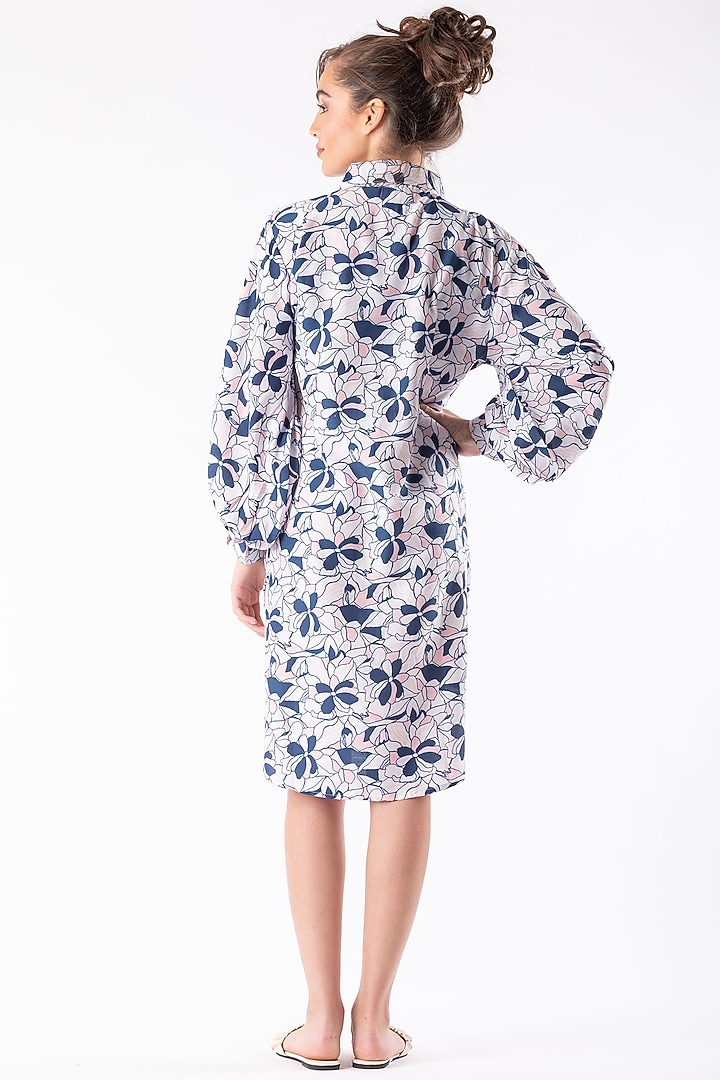 White Oversized Collared Tunic by Platform 9 at Pernia's Pop Up Shop