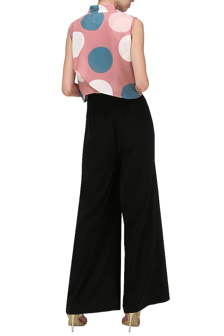 A double georgette sleeveless asymmetrical crop top available only at Pernia's Pop Up Shop.