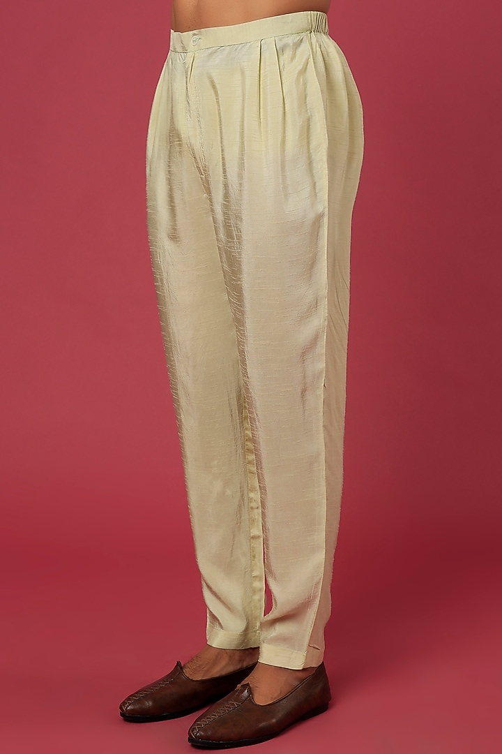 Pastel Green Embroidered Kurta Set by Prathyusha Garimella Men at Pernia's Pop Up Shop