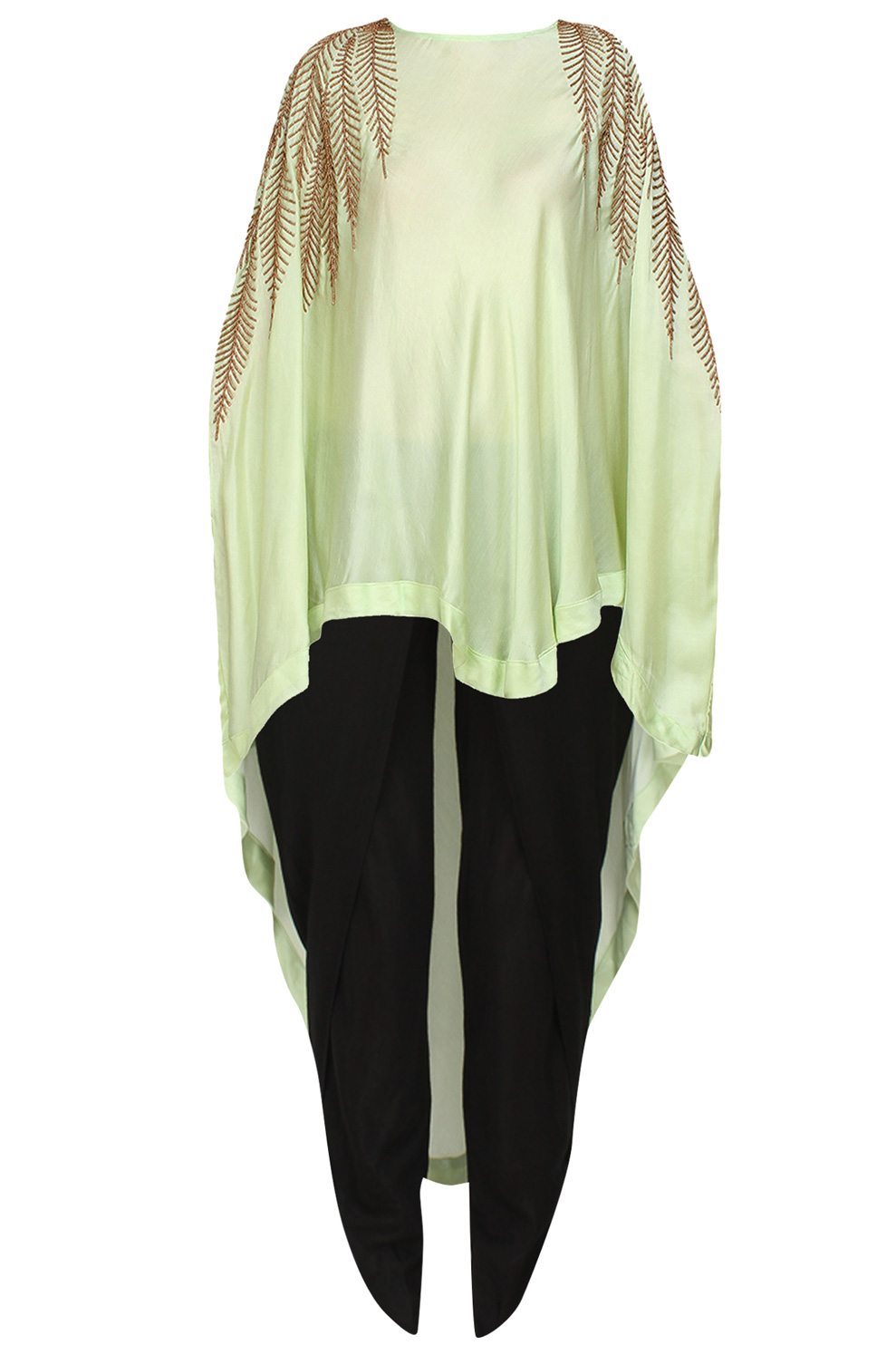 cape and dhoti pants