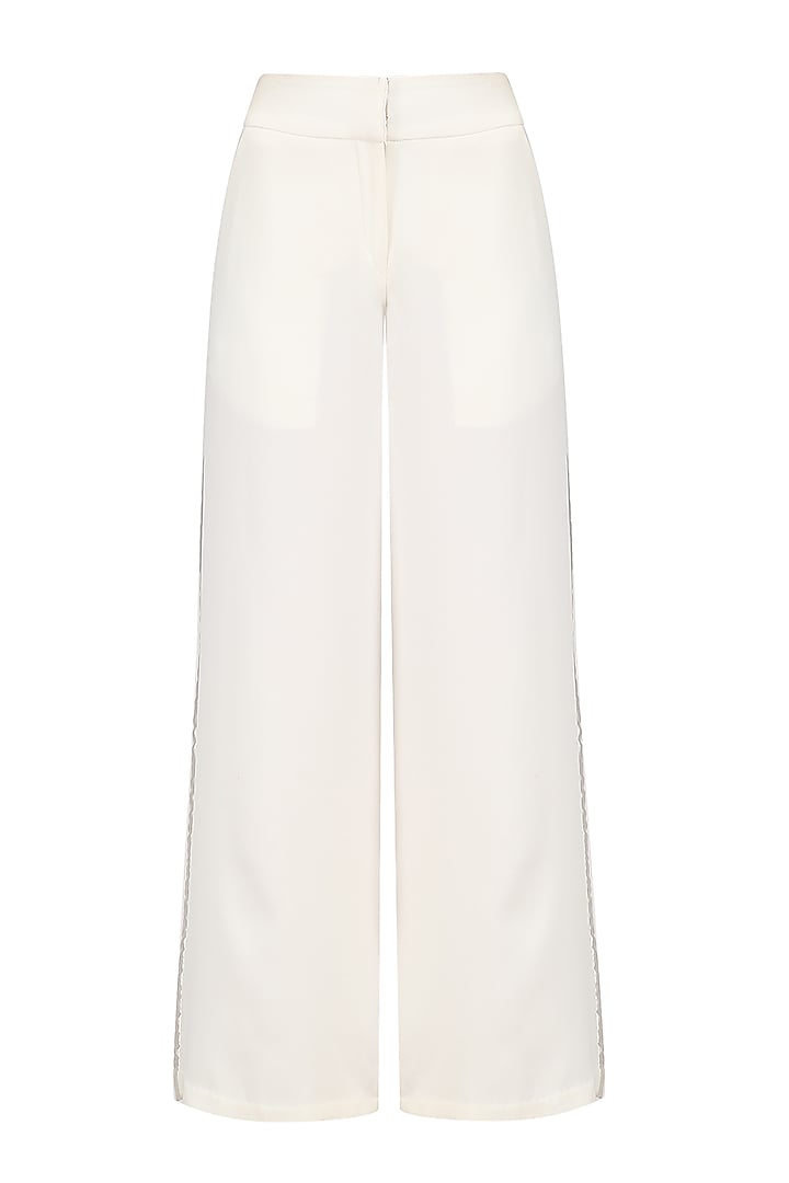 Ivory Wide Legged Trouser Pants 


 by Priyanka Gangwal