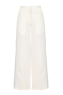 Ivory wide legged trouser pants available only at Pernia's Pop Up Shop ...