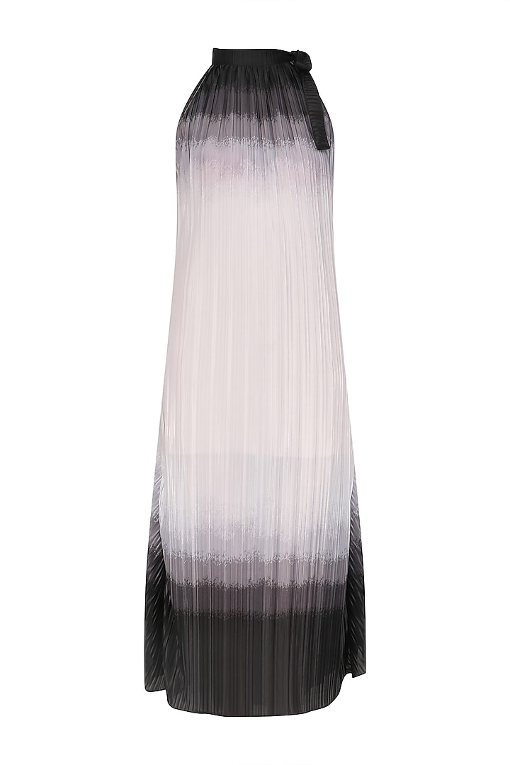 Ivory and Grey Summer Shaded Maxi Dress by Priyanka Gangwal