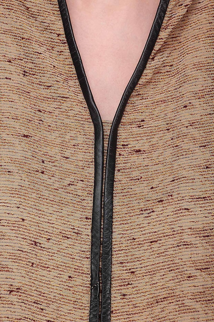 Rust asymmetrical high slit tunic available only at Pernia's Pop Up Shop.